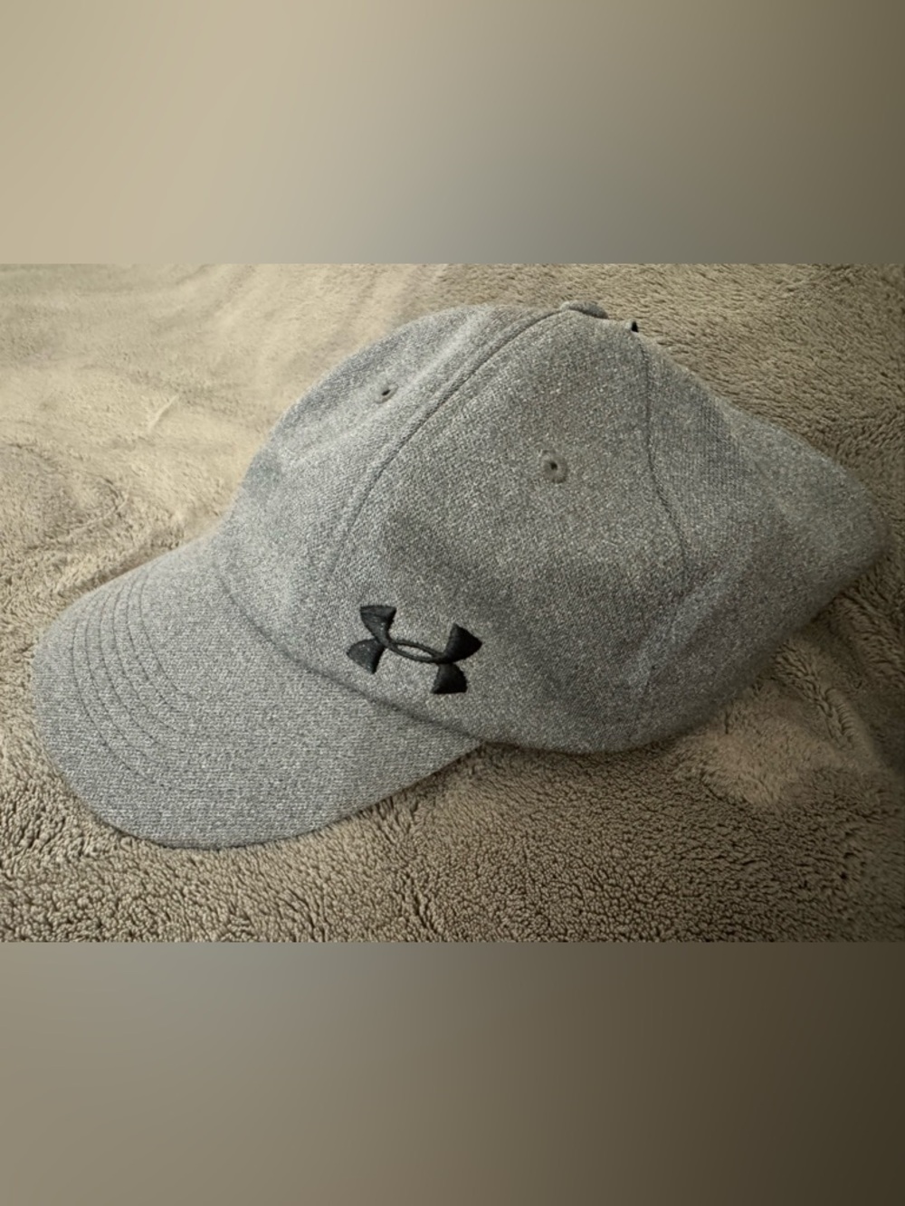Under Armour Grey Performance ponytail Hat with Black Logo